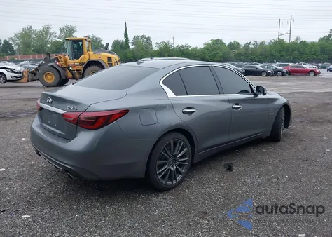 2019 Infiniti Q50 3.0T Red Sport 400 z USA, uszkodzony, nr VIN JN1FV7AR9KM800828